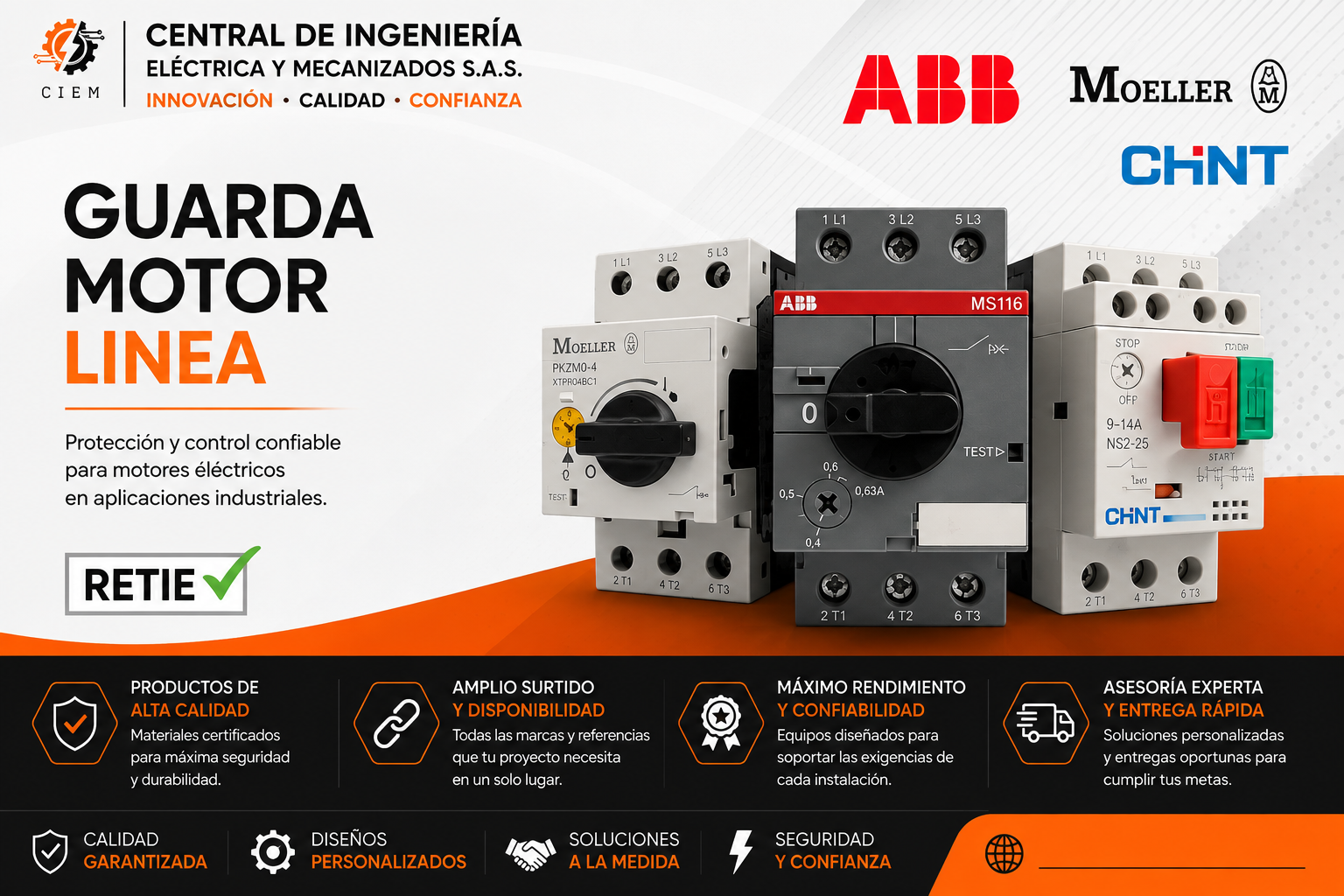Guardamotor ABB / CHINT / Moeller